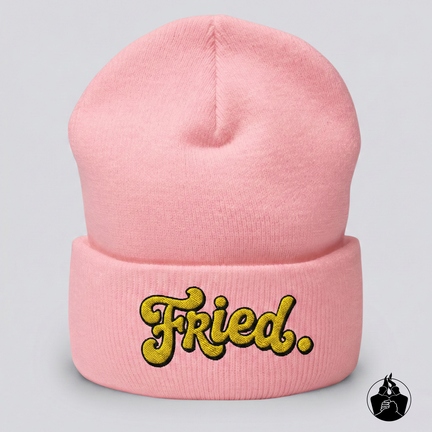 "Fried" Cuffed Beanie