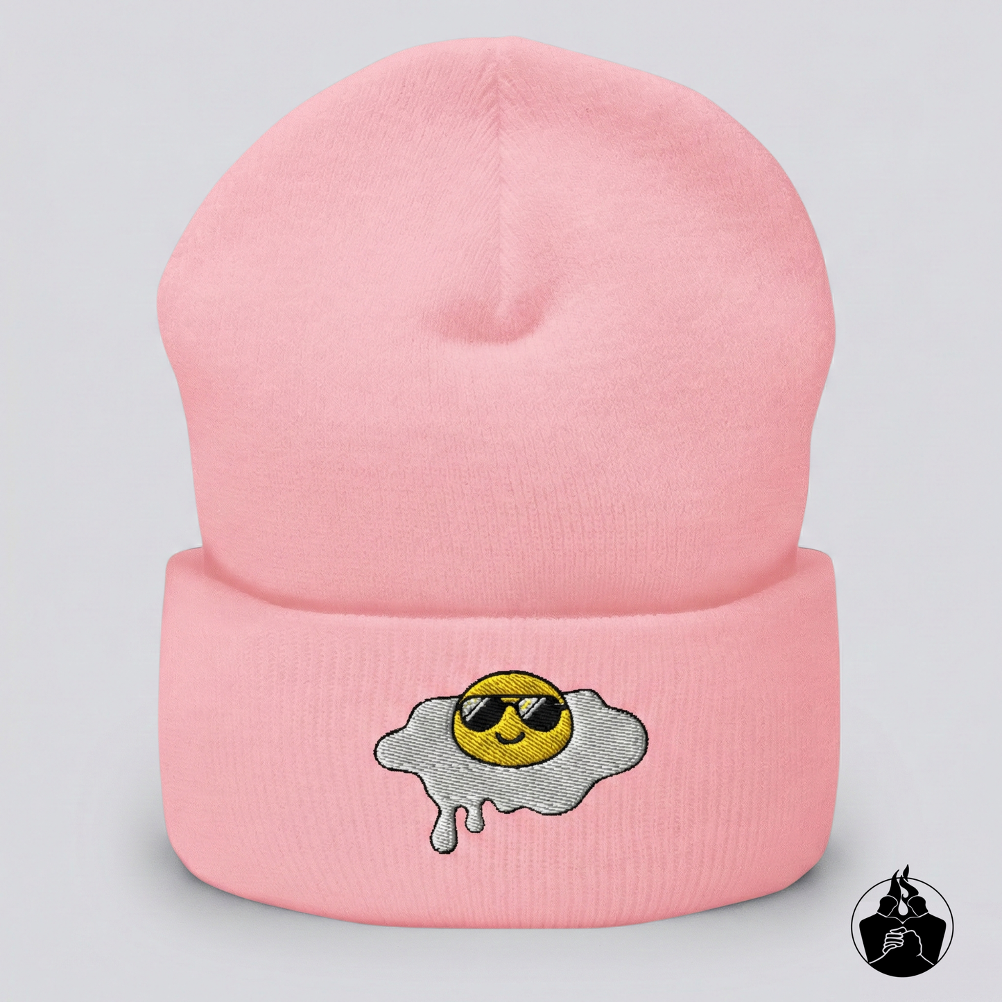 "Fried Egg" Cuffed Beanie