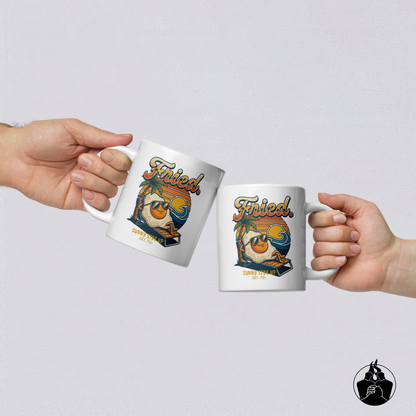 "Fried Egg" White glossy mug