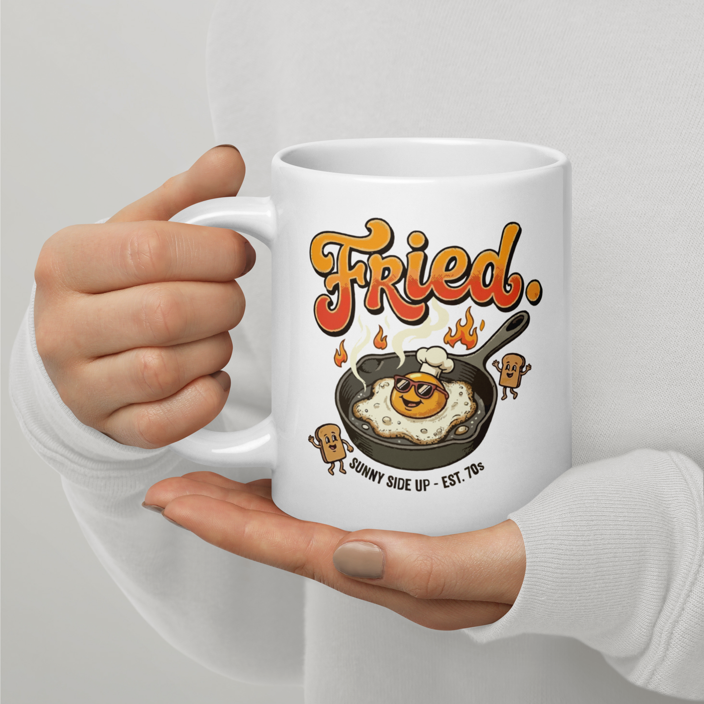 "Fried" mug