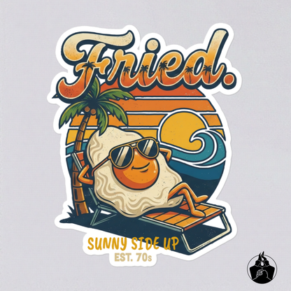 Fried Sunny Side Up Stickers
