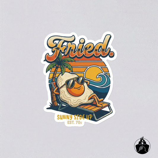 Fried Sunny Side Up Stickers