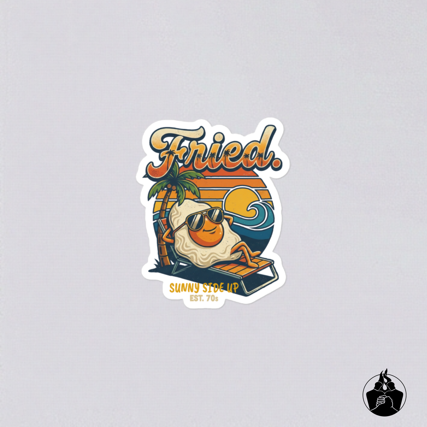 Fried Sunny Side Up Stickers