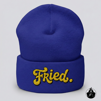 "Fried" Cuffed Beanie