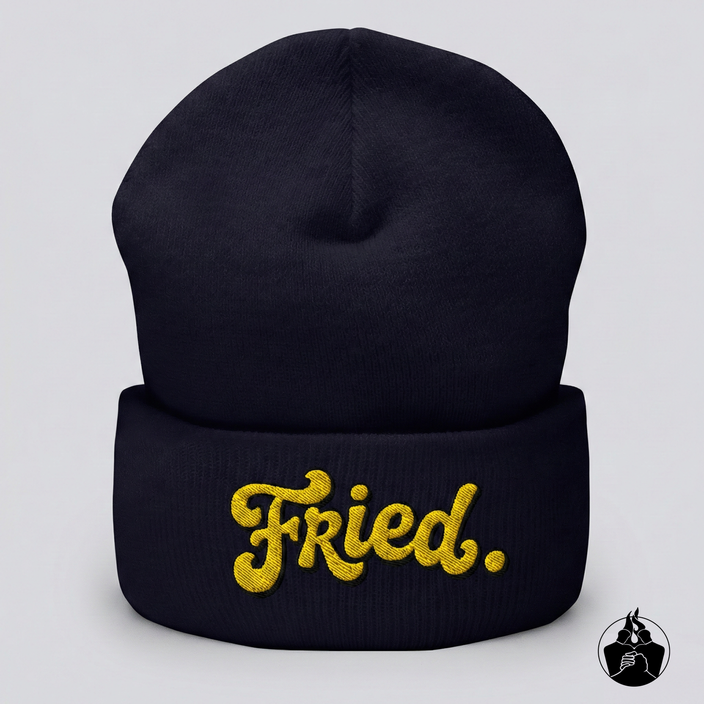 "Fried" Cuffed Beanie