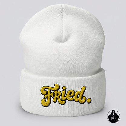 "Fried" Cuffed Beanie