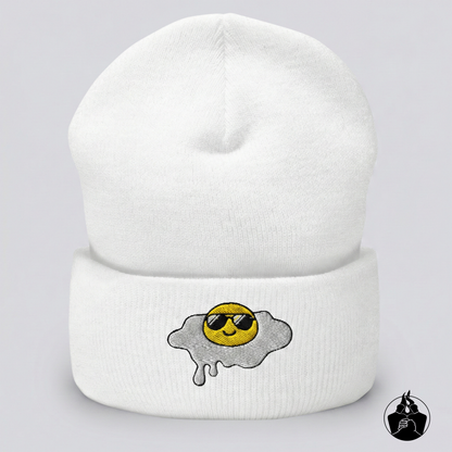"Fried Egg" Cuffed Beanie