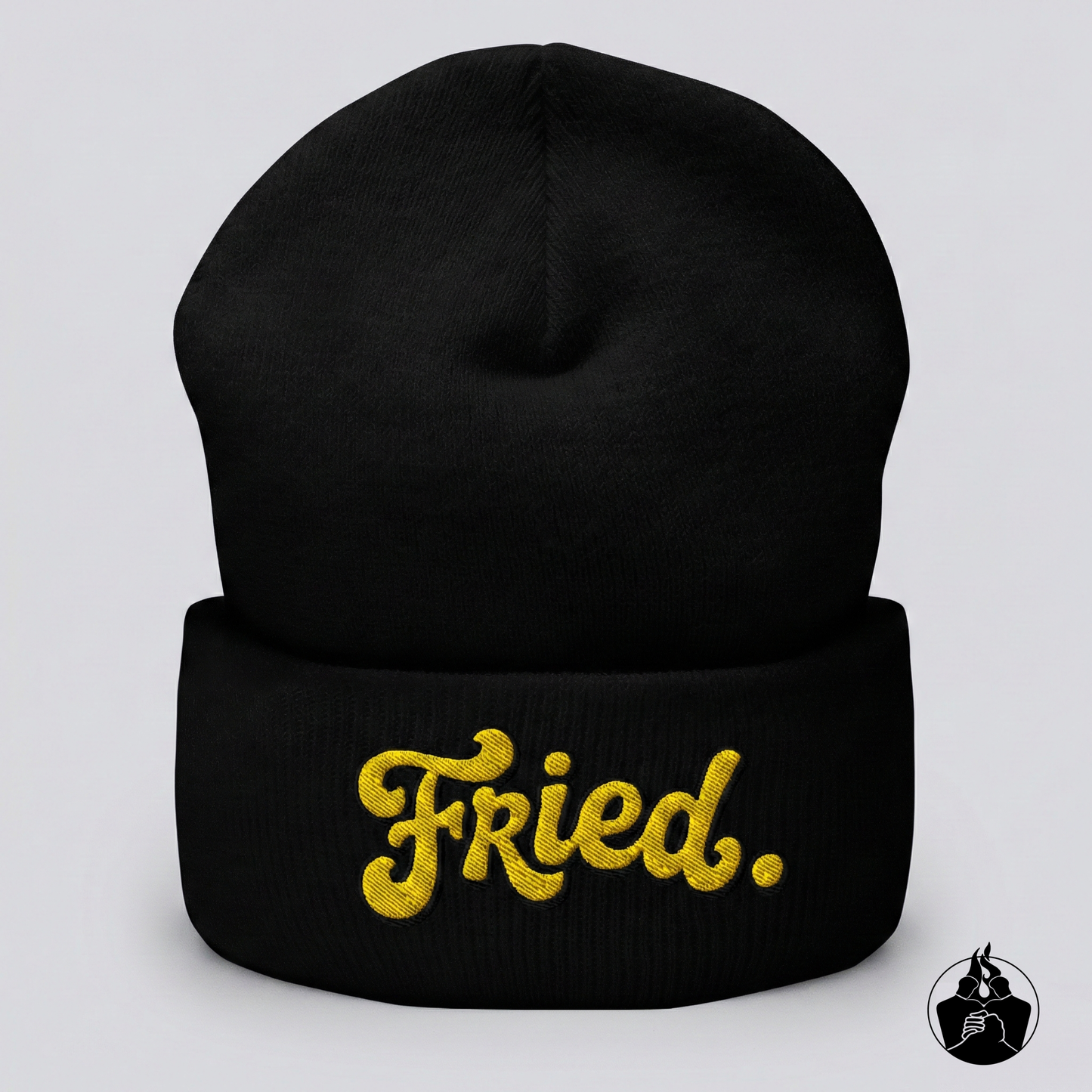 "Fried" Cuffed Beanie
