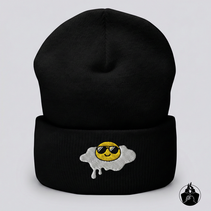 "Fried Egg" Cuffed Beanie