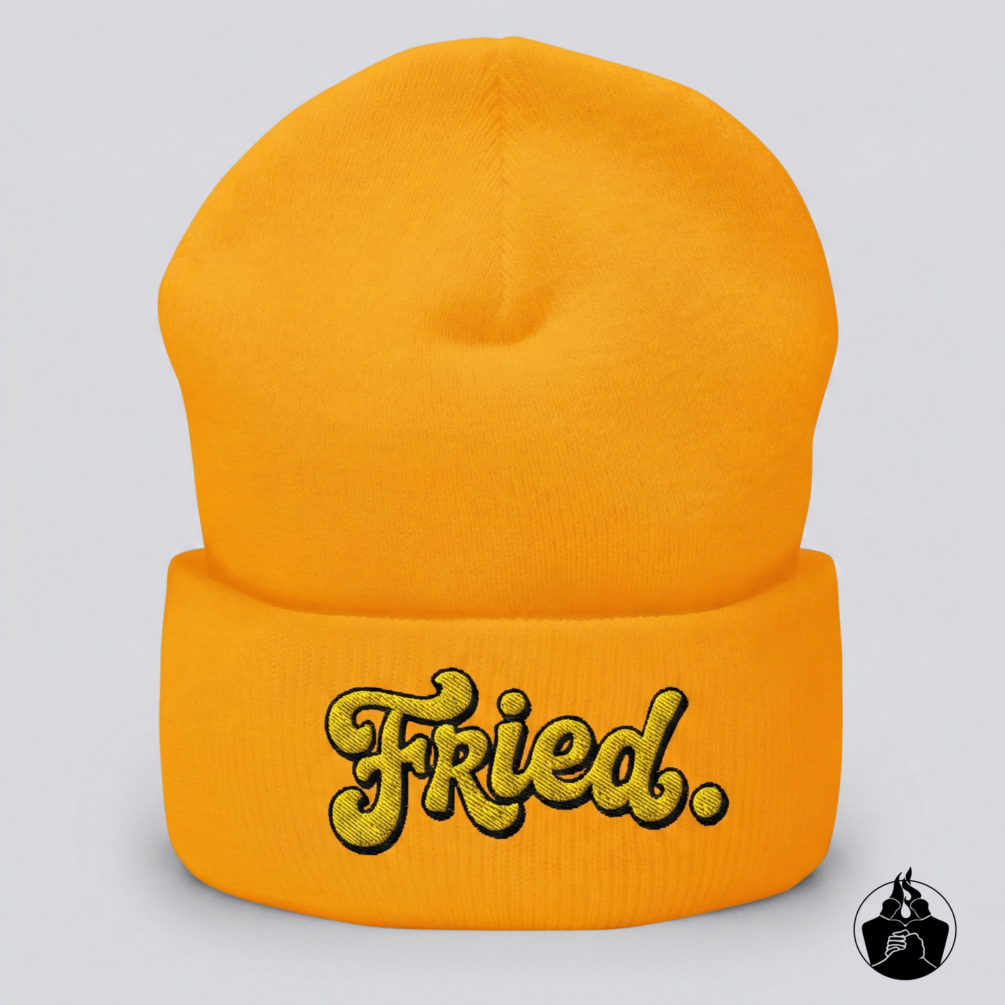 "Fried" Cuffed Beanie