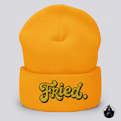 "Fried" Cuffed Beanie