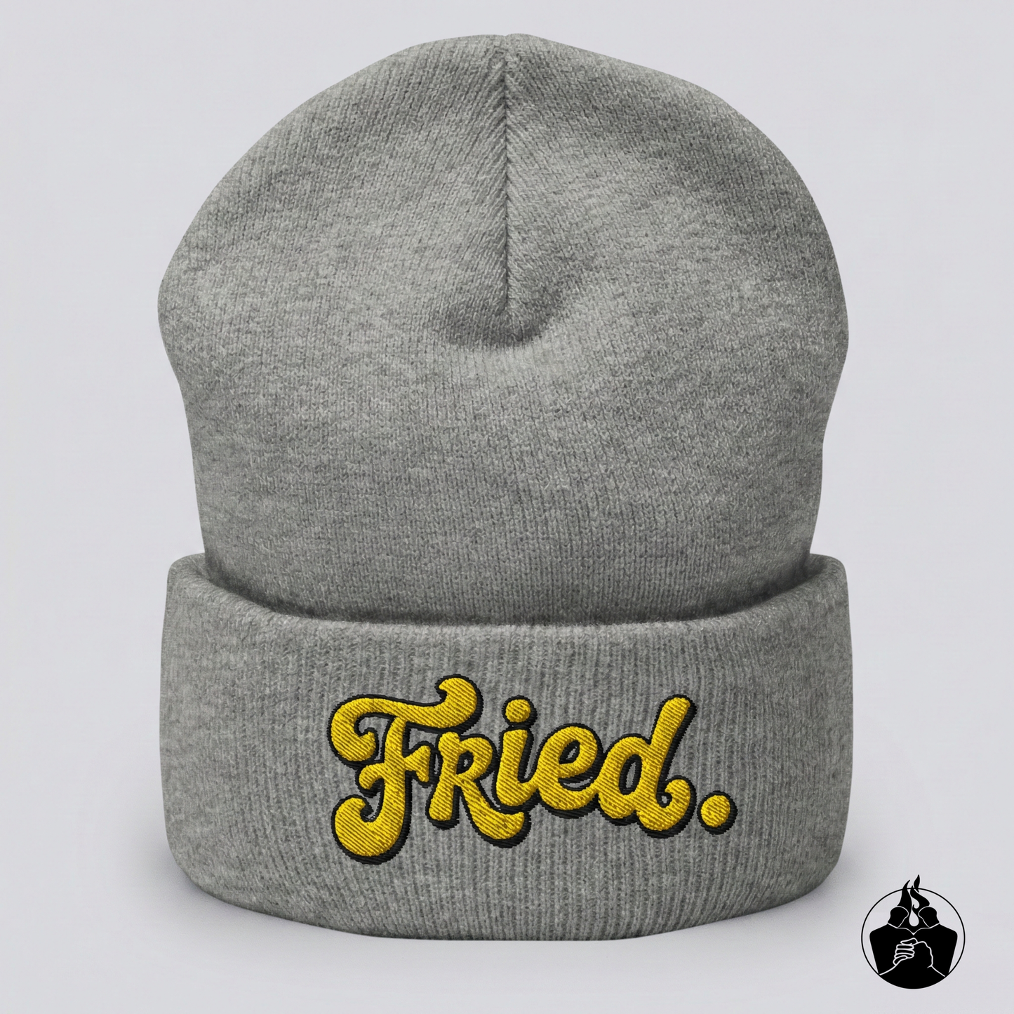 "Fried" Cuffed Beanie